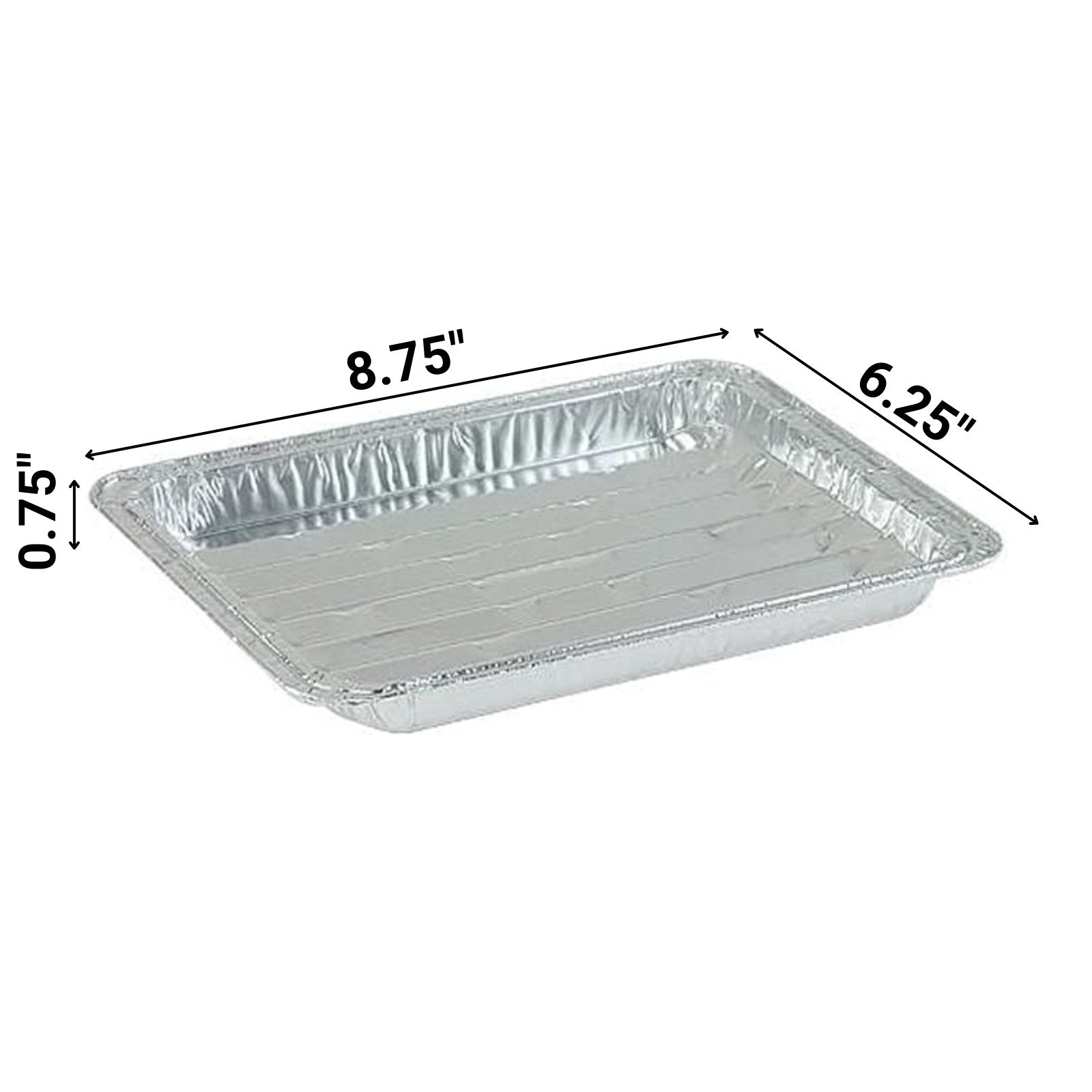 Small /Mini Broiler Disposable Aluminum Baking Pan: 4 Pack Broiling Pans product detail image