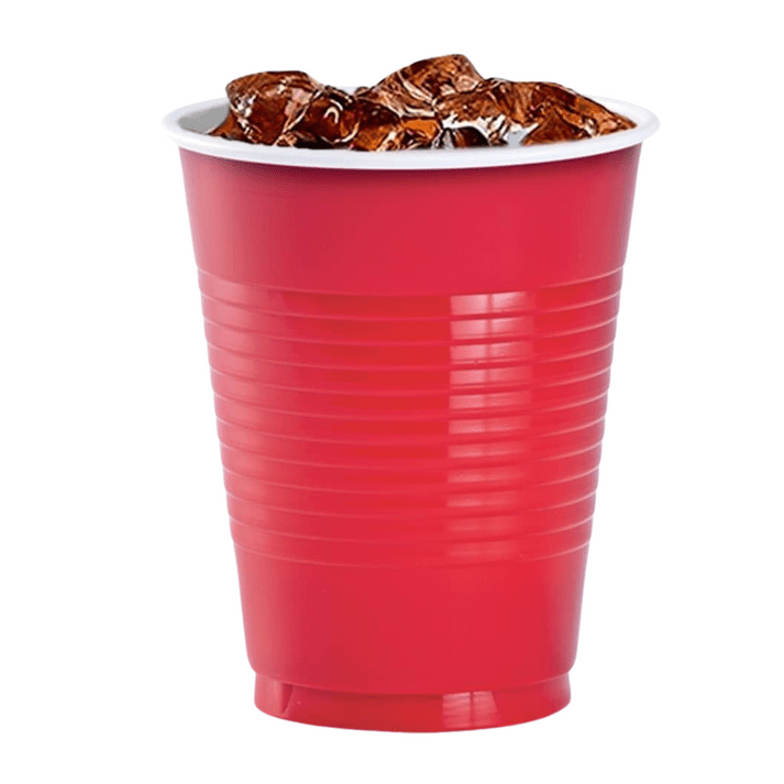 Disposable 9oz Red Plastic Cups: 8 Pack Kitchen Catalog,Dispoable Cups size and feature image