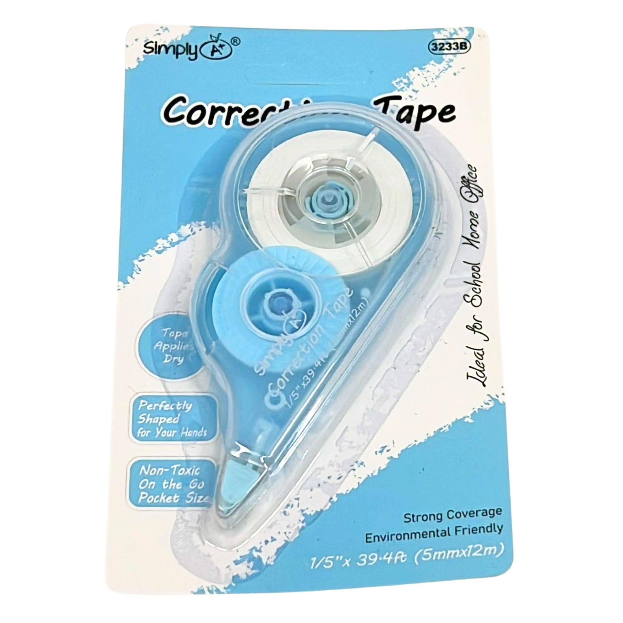 Correction Tape 1/5" x 39.4ft – White, Dry Application: 1 Pack Correction Tapes product image 5