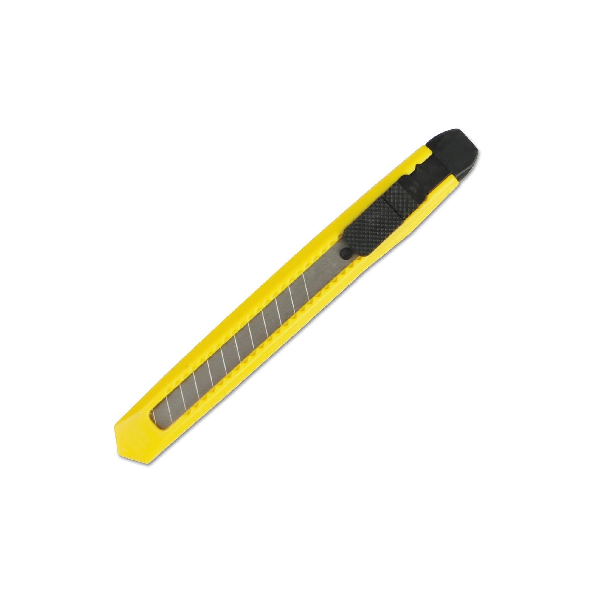 9mm Carbon Steel Blades Snap Off Cutter: 2 Pack Retractable Blade Knives Home Tools office supply lifestyle use image