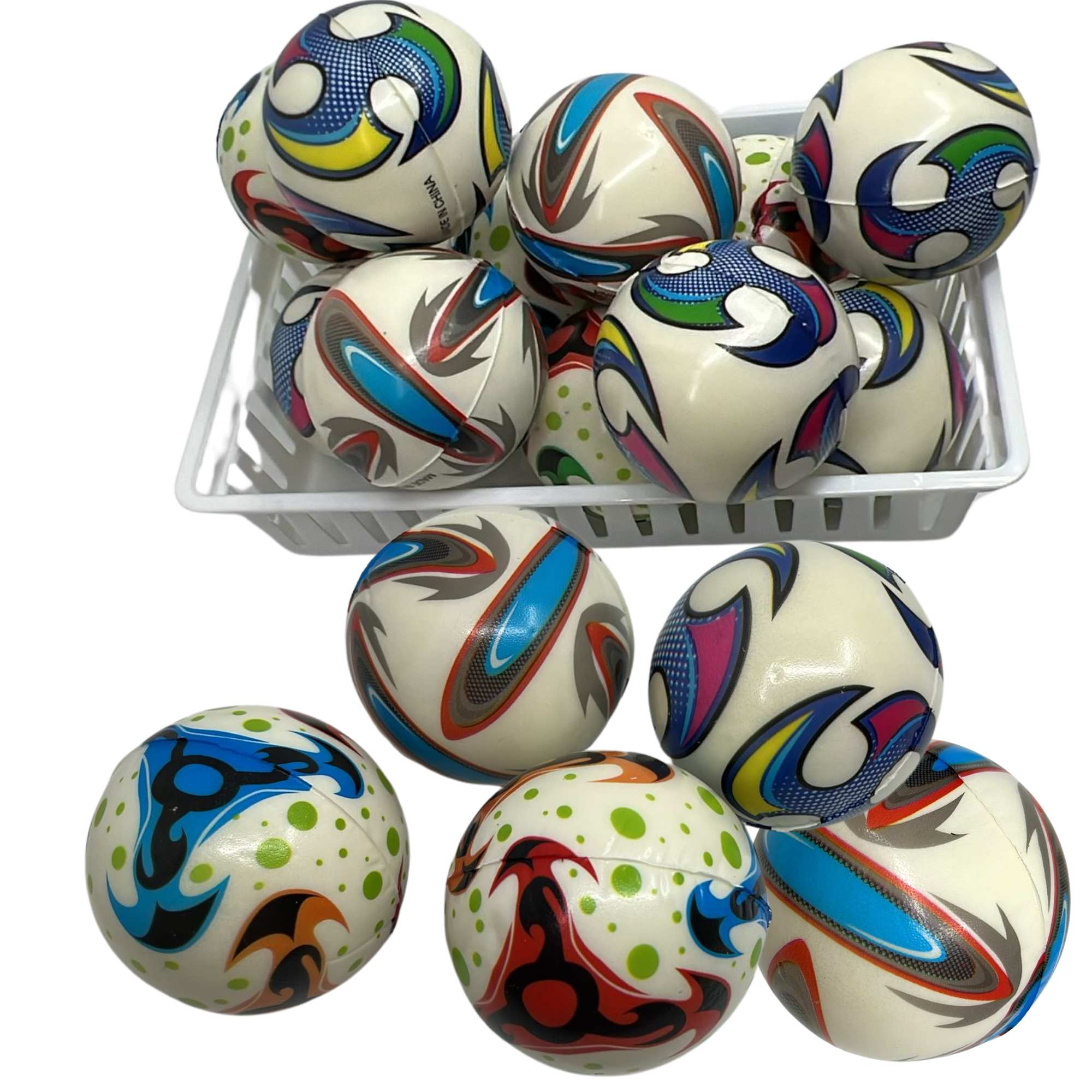 3" Soft Mini Balls for Kids – Fun Patterned Designs, Color & Design May Vary: 1 Pack Bouncy Balls Holidays Gift Toys product