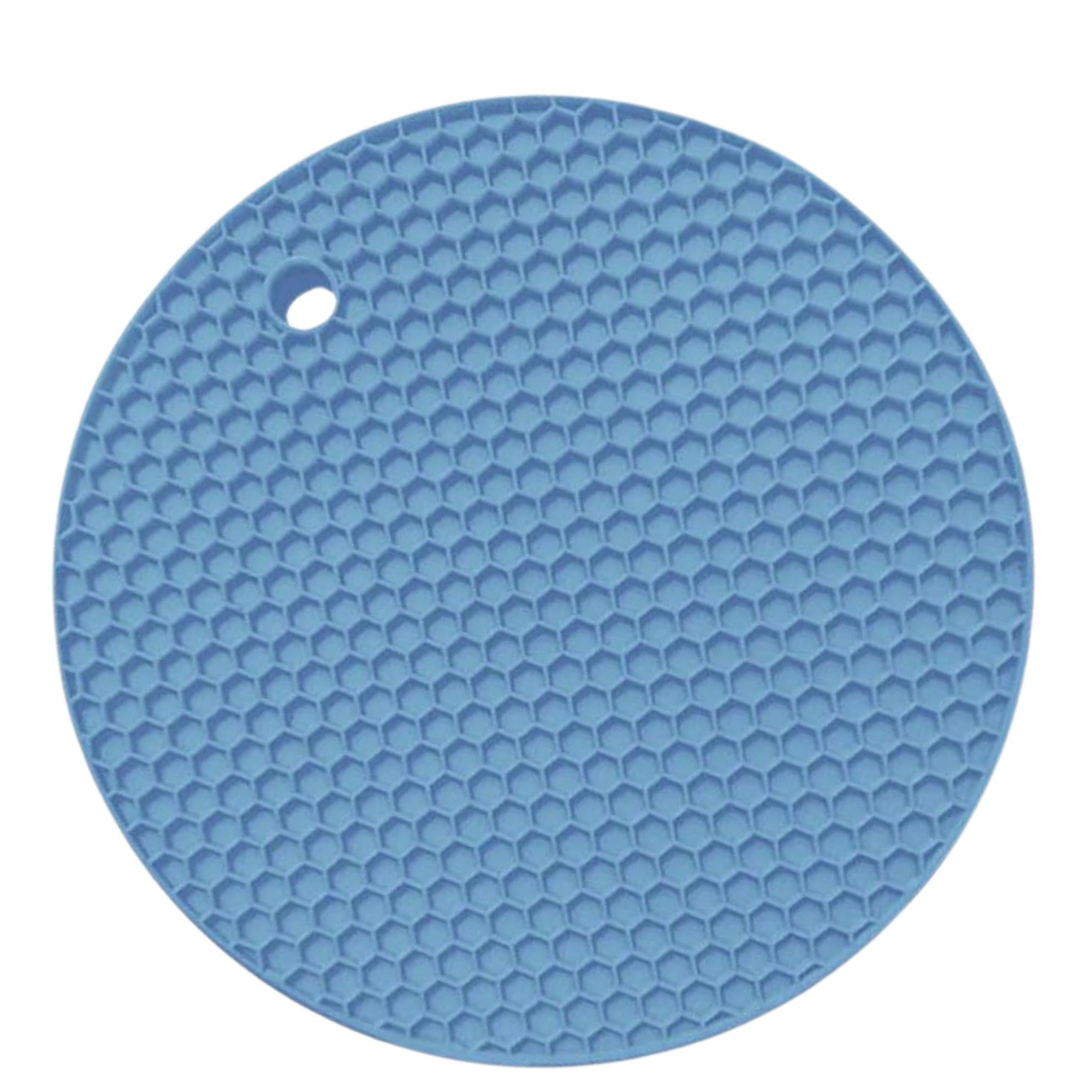 7" Round Silicone Placemat & Holder: 1 Pack Trivets Kitchen Accessories lifestyle use image