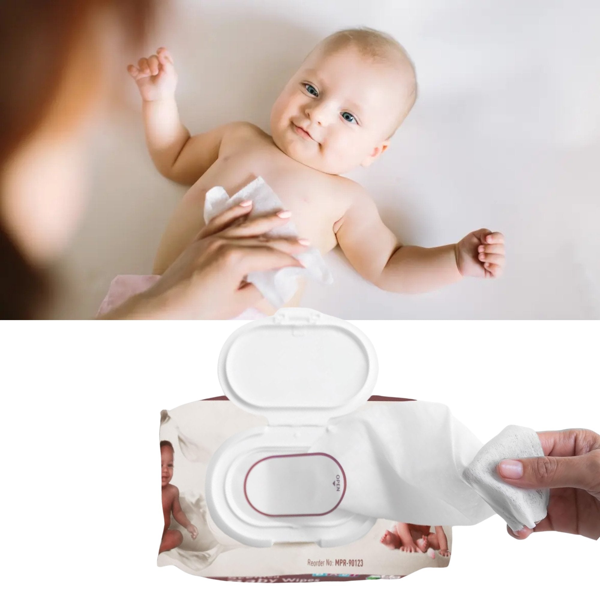 Disposable Unscented Baby Wipes: 80 Pack Disposable Baby Wipes Kids Accessories Wipe product detail image