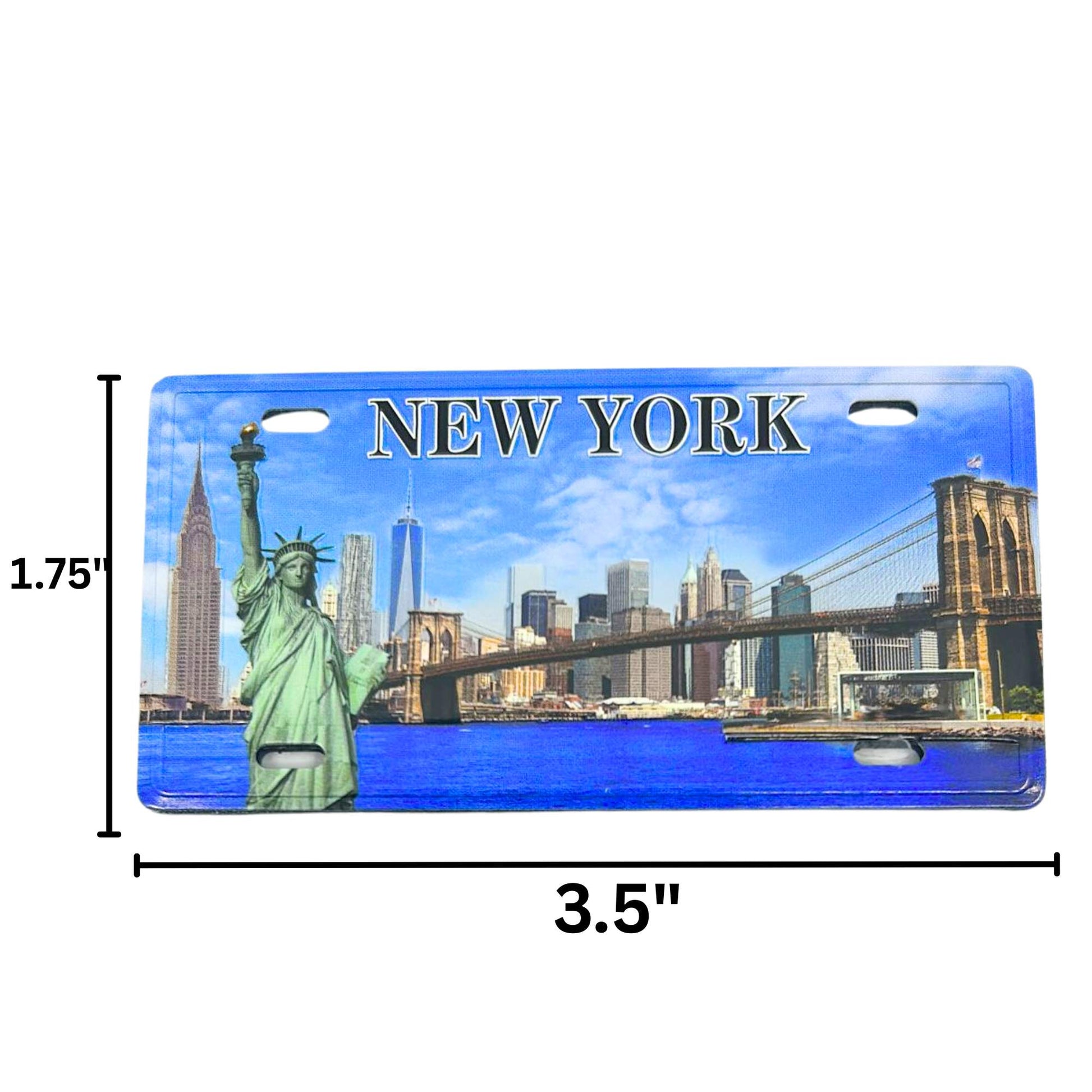 Souvenir New York Plate – Decorative Metal Sign for Art, Crafts, Gifts & Home Décor