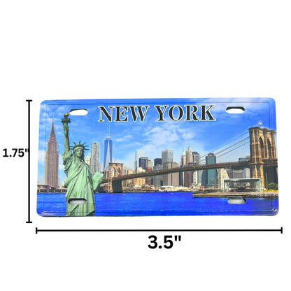 Souvenir New York Plate – Decorative Metal Sign for Art, Crafts, Gifts & Home Décor