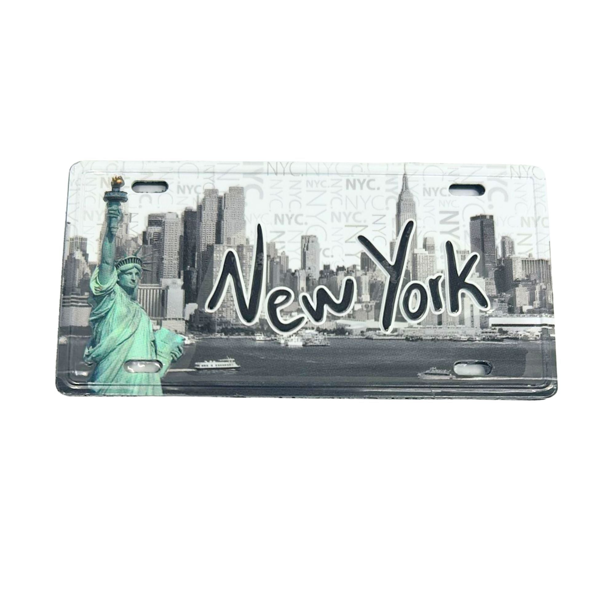 Souvenir New York Plate – Decorative Metal Sign for Art, Crafts, Gifts 1 Pack Souvenir License Plate main product image