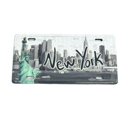 Souvenir New York Plate – Decorative Metal Sign for Art, Crafts, Gifts & Home Décor