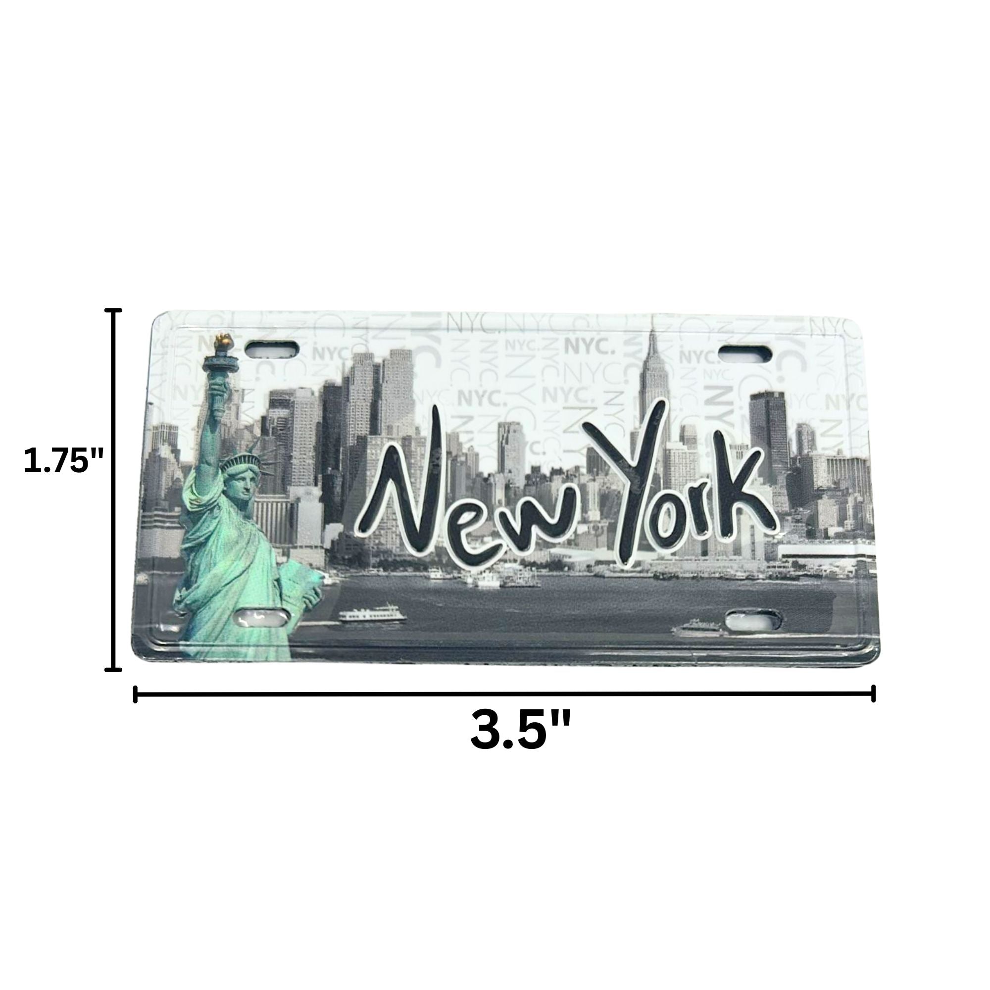Souvenir New York Plate – Decorative Metal Sign for Art, Crafts, Gifts 1 Pack Souvenir License Plate product detail image