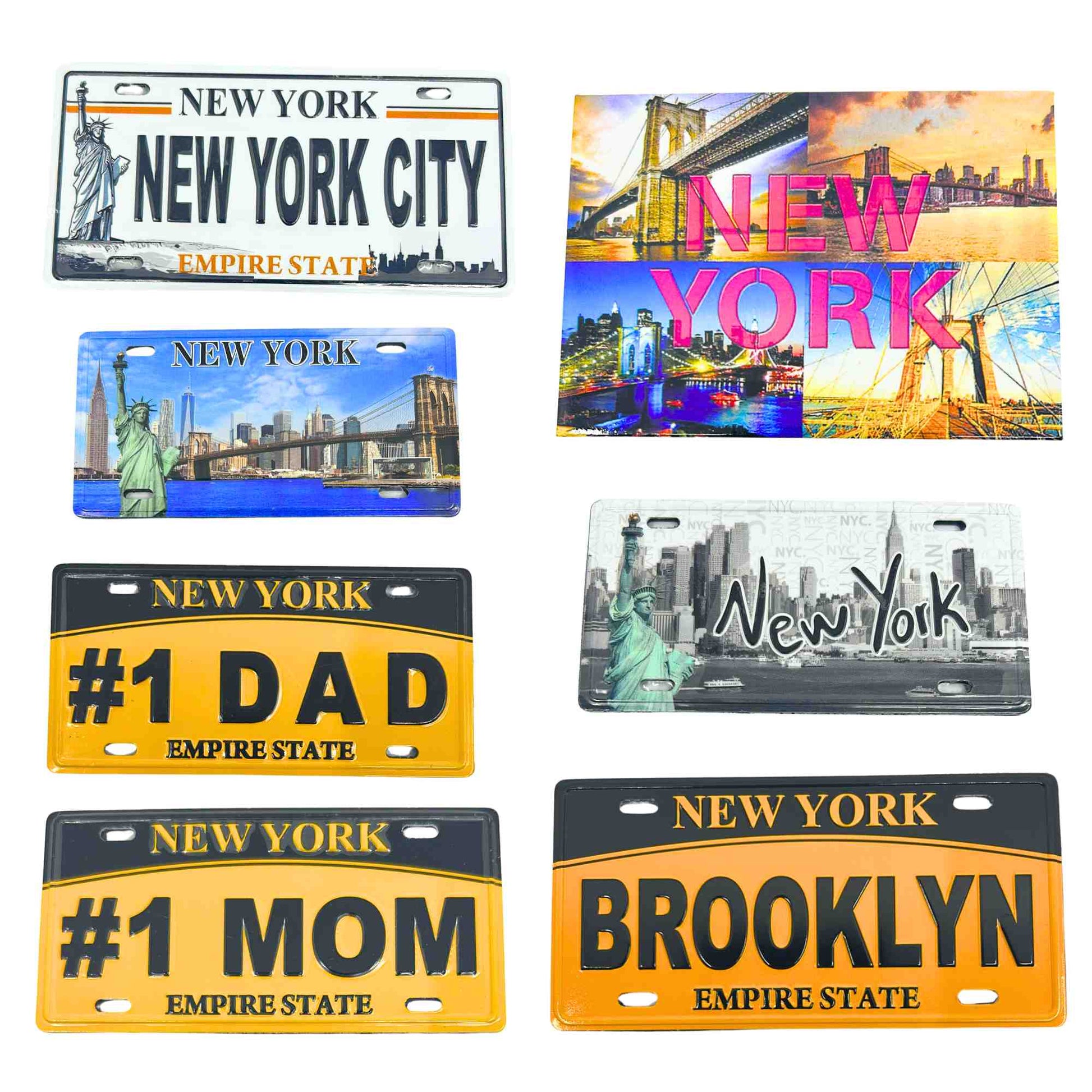Souvenir New York Plate – Decorative Metal Sign for Art, Crafts, Gifts & Home Décor
