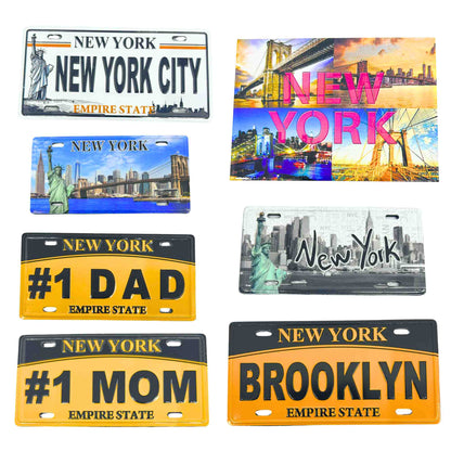 Souvenir New York Plate – Decorative Metal Sign for Art, Crafts, Gifts & Home Décor