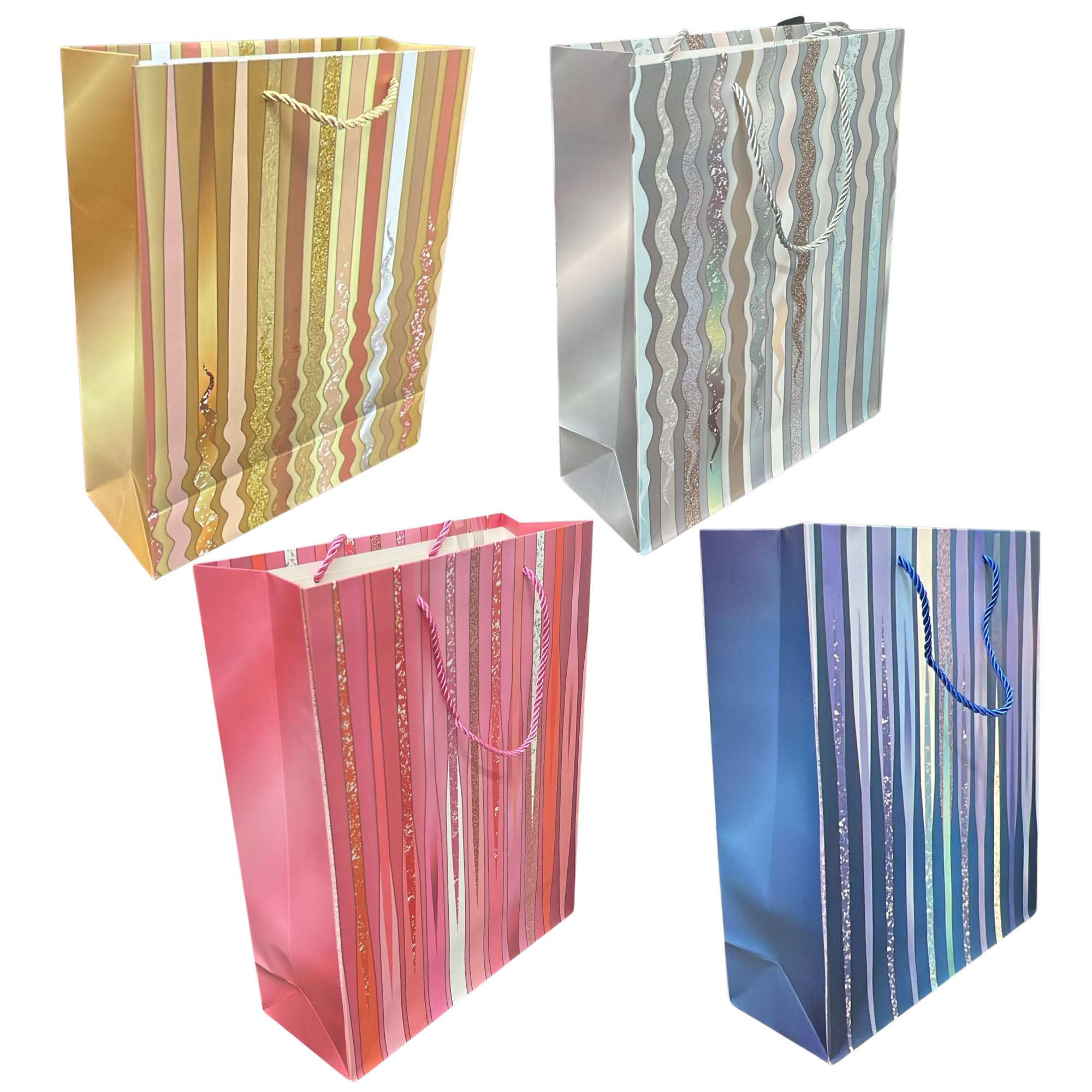 Sparkly Geometrical waves Gift Bag: 1 Pack Gift Bags main product image