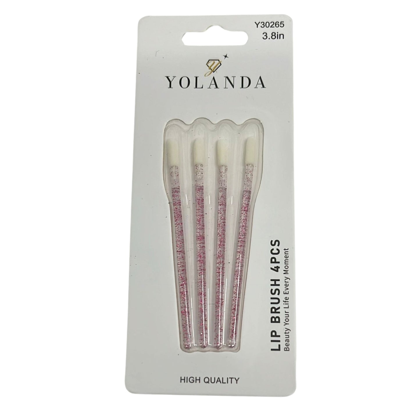 Lip Brush with Pink Glitter Handles
