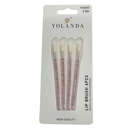 Lip Brush with Pink Glitter Handles