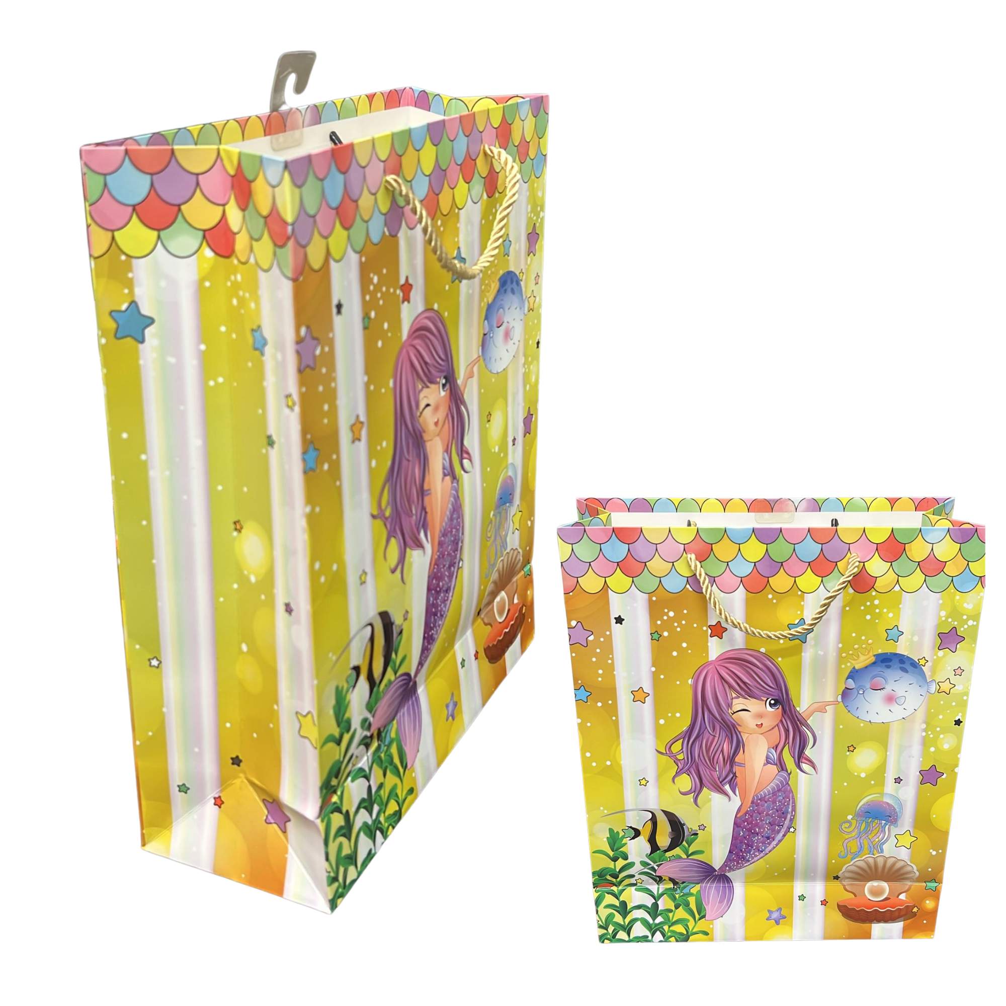 Sparkly Underwater Mermaid 10x13 Gift Bag: 1 Pack Gift Bags product image 5