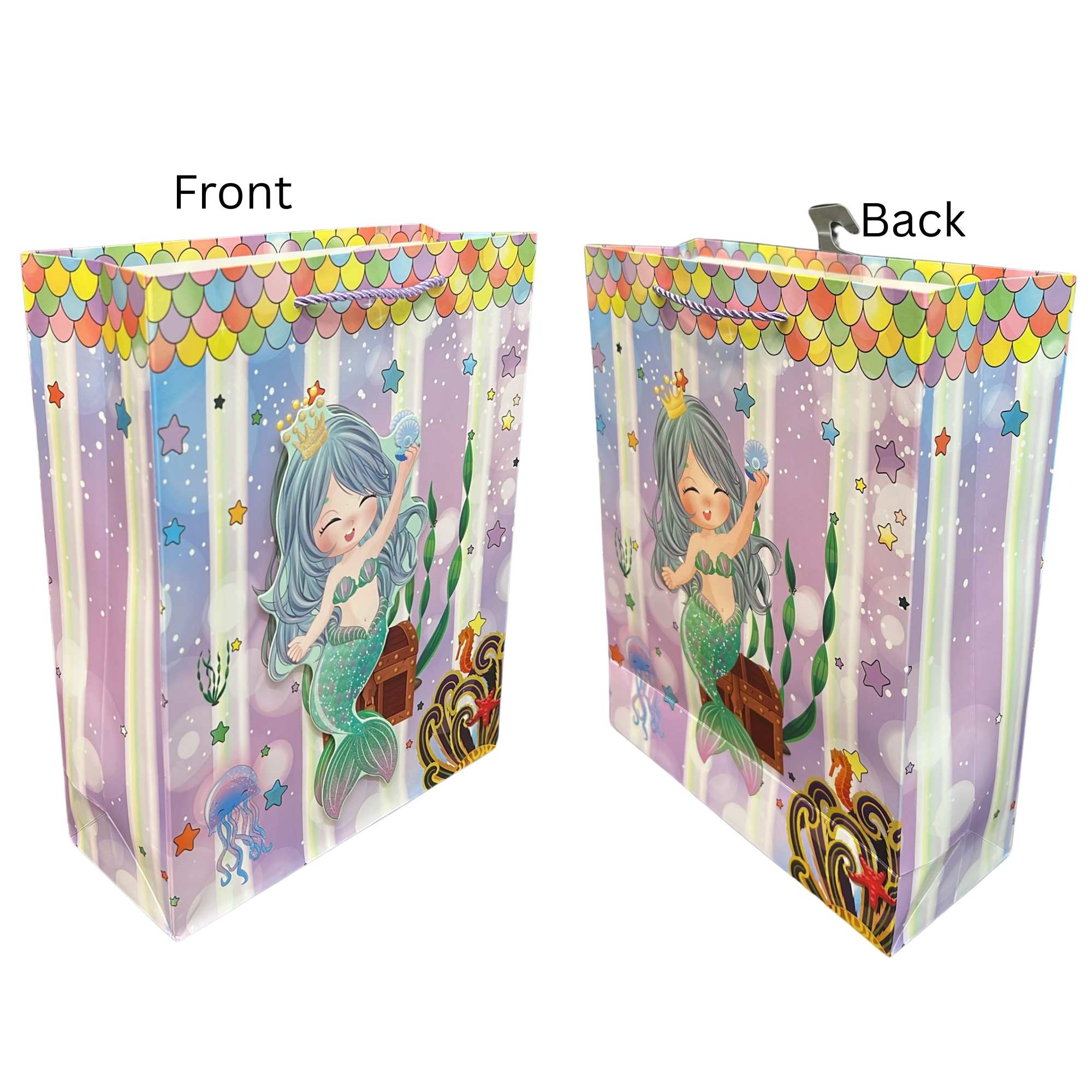 Sparkly Underwater Mermaid 10x13 Gift Bag: 1 Pack Gift Bags product image 11