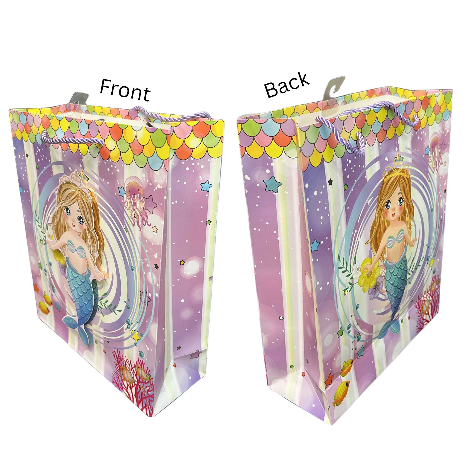 Sparkly Underwater Mermaid 10x13 Gift Bag: 1 Pack Gift Bags product image 14
