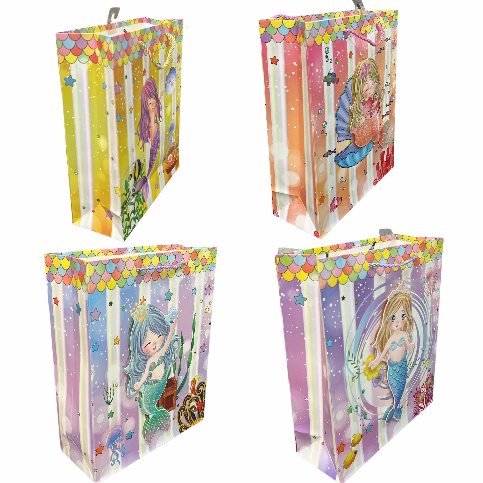 Sparkly Underwater Mermaid 10x13 Gift Bag: 1 Pack Gift Bags main product image