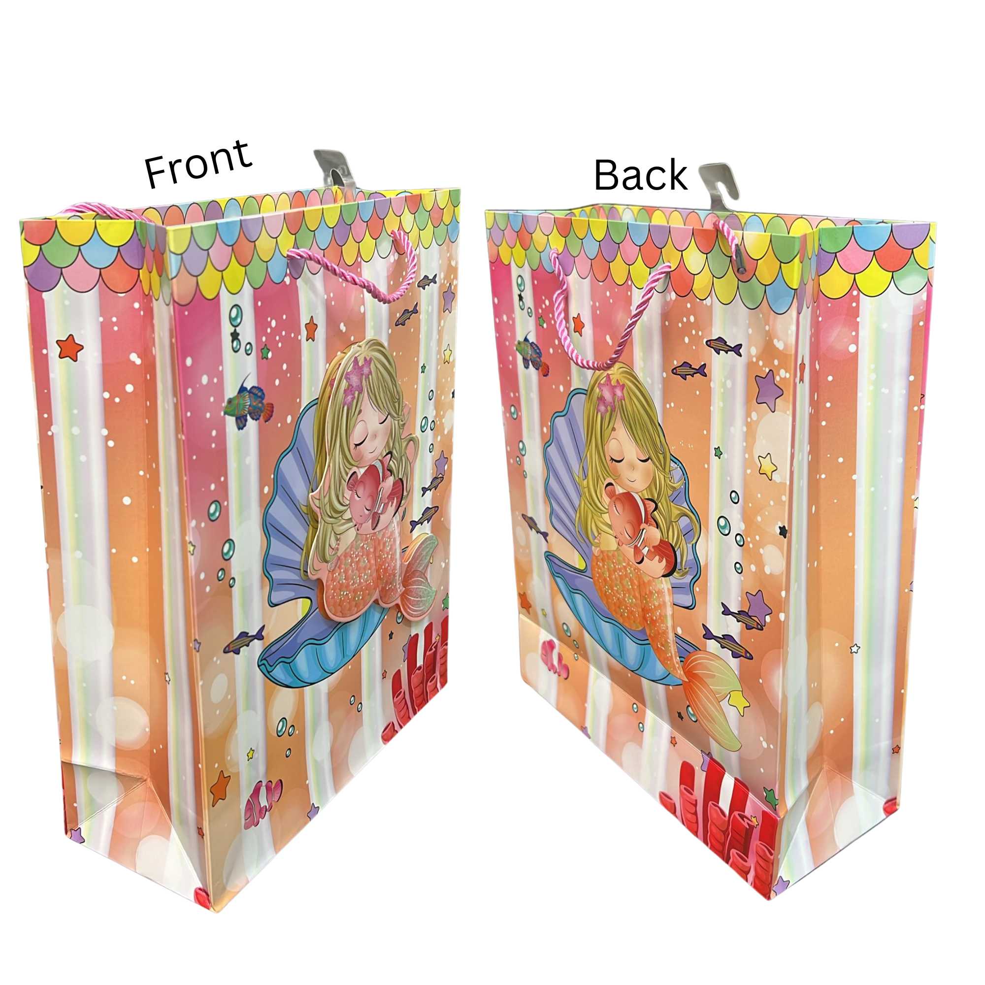 Sparkly Underwater Mermaid 10x13 Gift Bag: 1 Pack Gift Bags product image 8