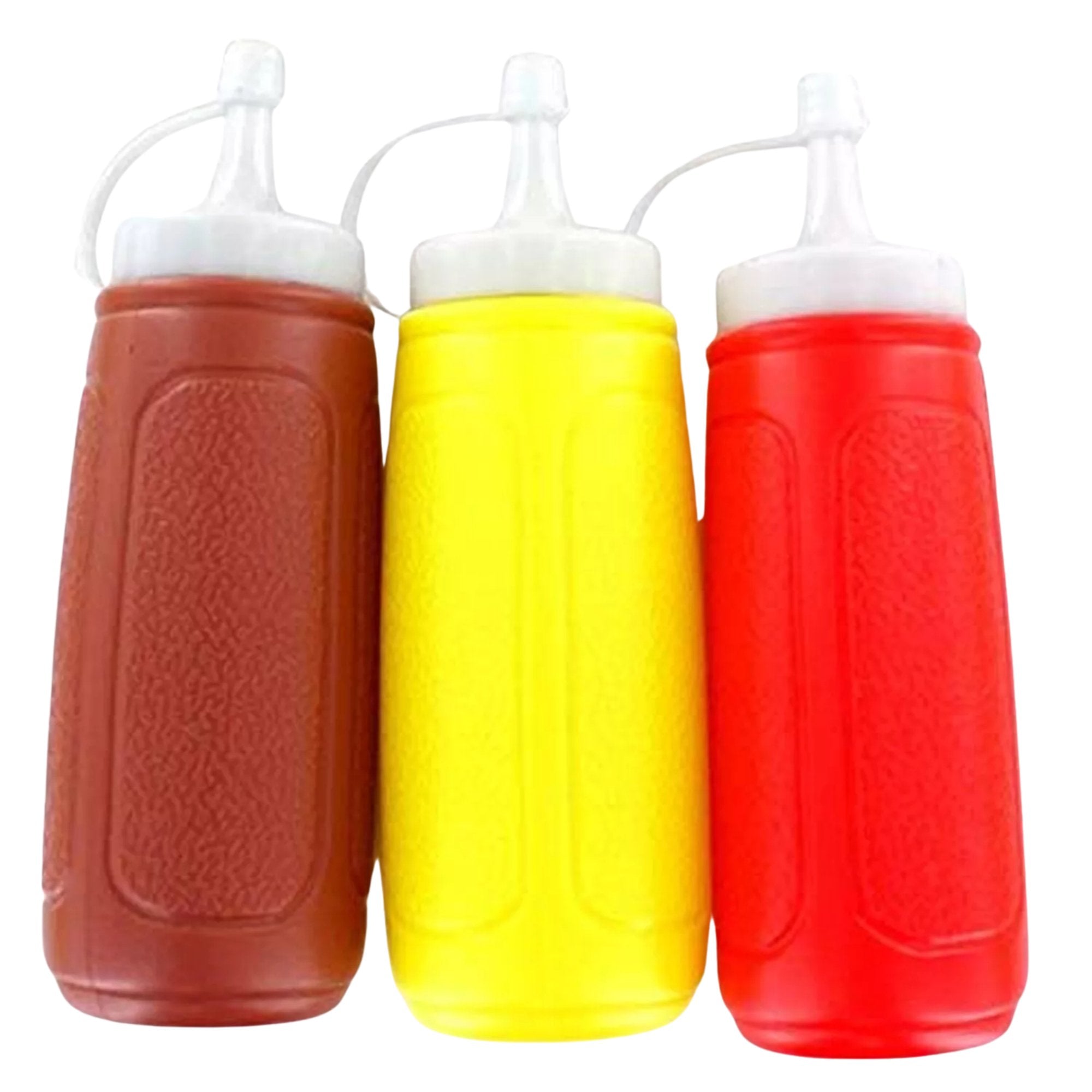 6oz Picnic Condiment Squeeze Bottle Set 3 Pack Condiment Dispensers product detail image