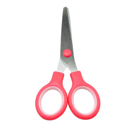 Stainless Blunt Tip Scissors with Color Rubber Grip Handle