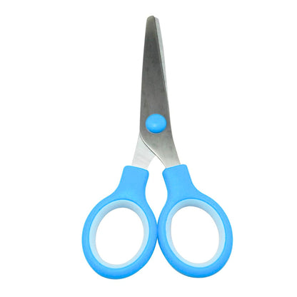 Stainless Blunt Tip Scissors with Color Rubber Grip Handle
