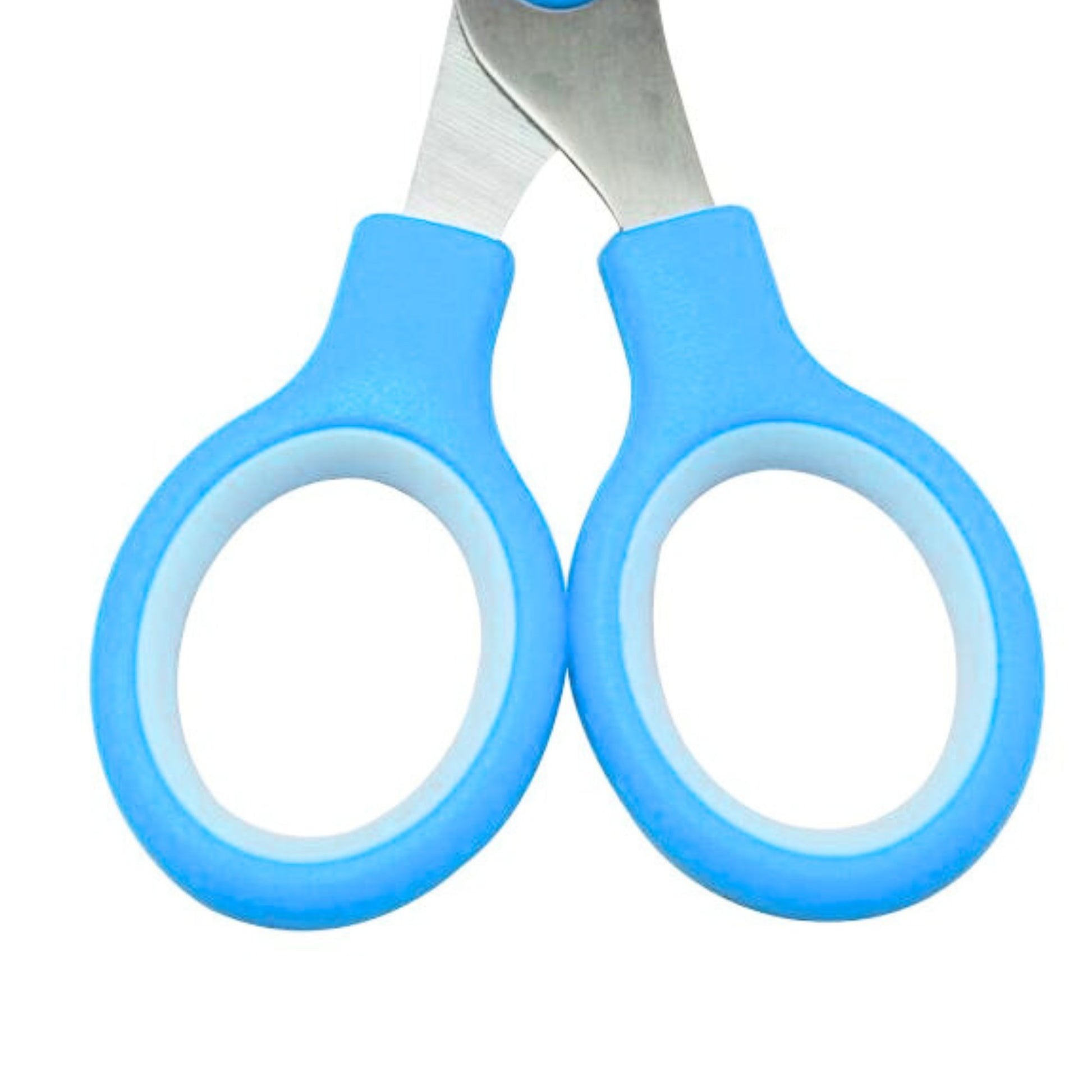 Stainless Blunt Tip Scissors with Color Rubber Grip Handle