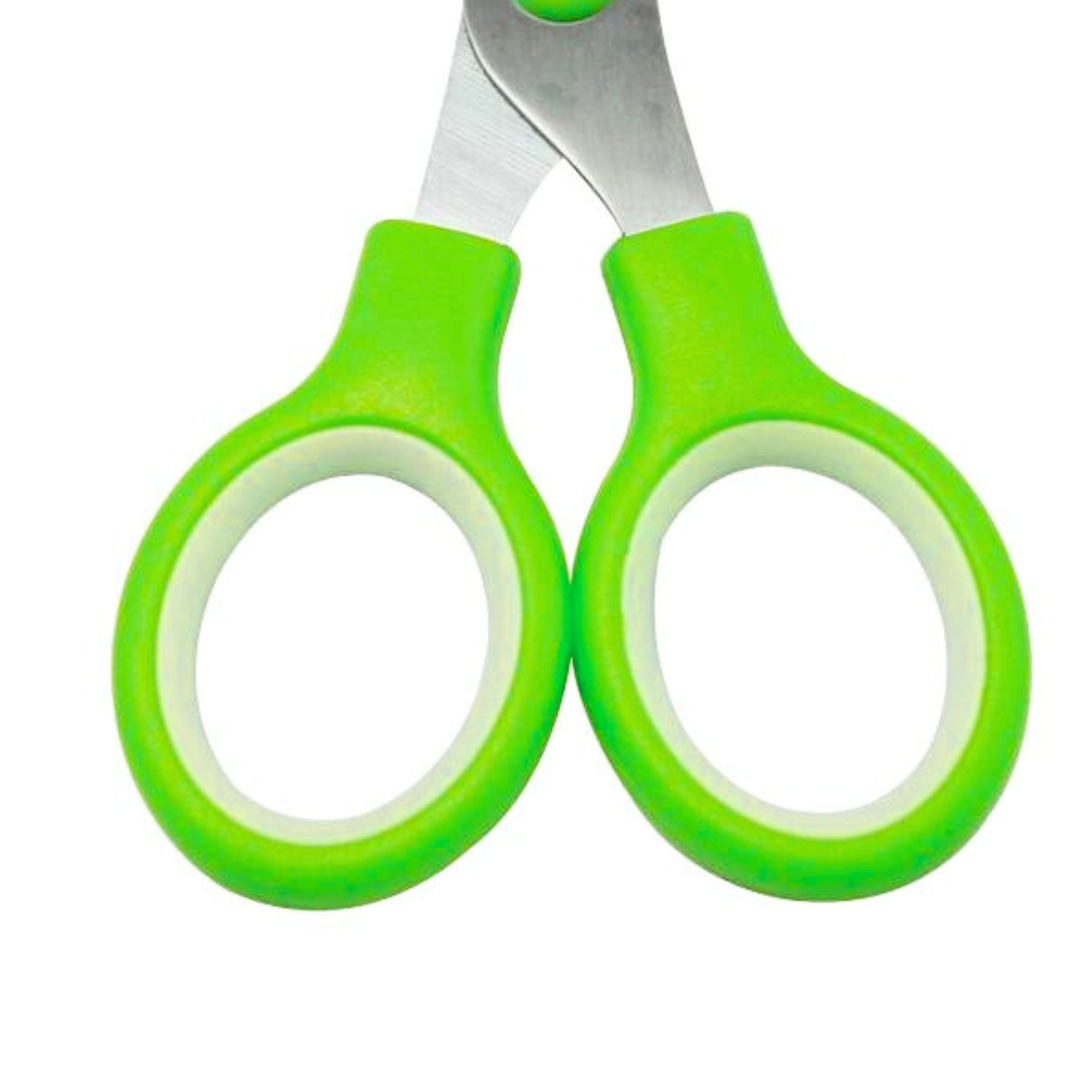 Stainless Blunt Tip Scissors with Color Rubber Grip Handle: 1 Pack Paper Scissors lifestyle use image