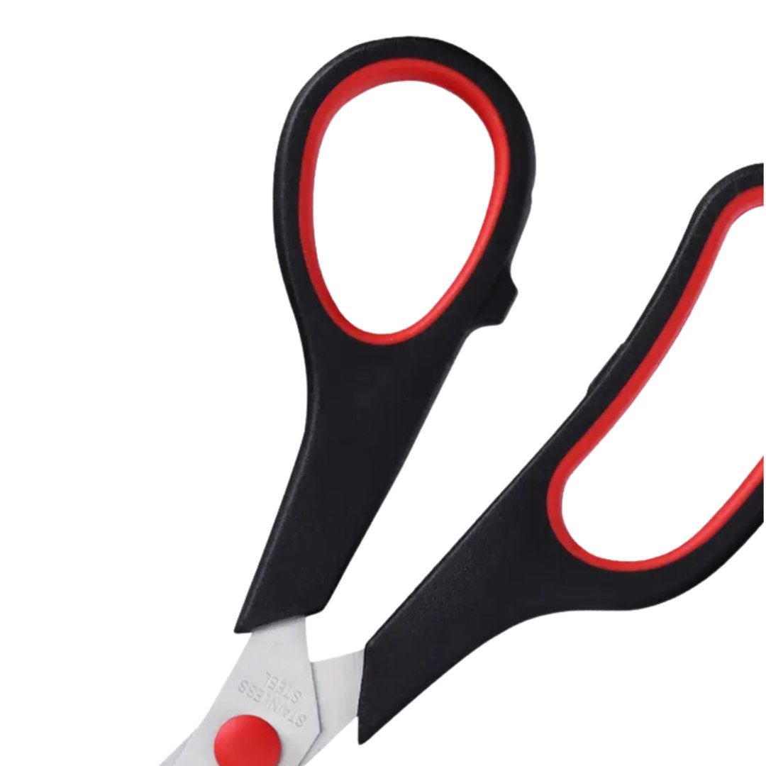 8 in Stainless Steel Blade & Abs Handle Scissors: 1 Pack Craft & Office Scissors size and feature image