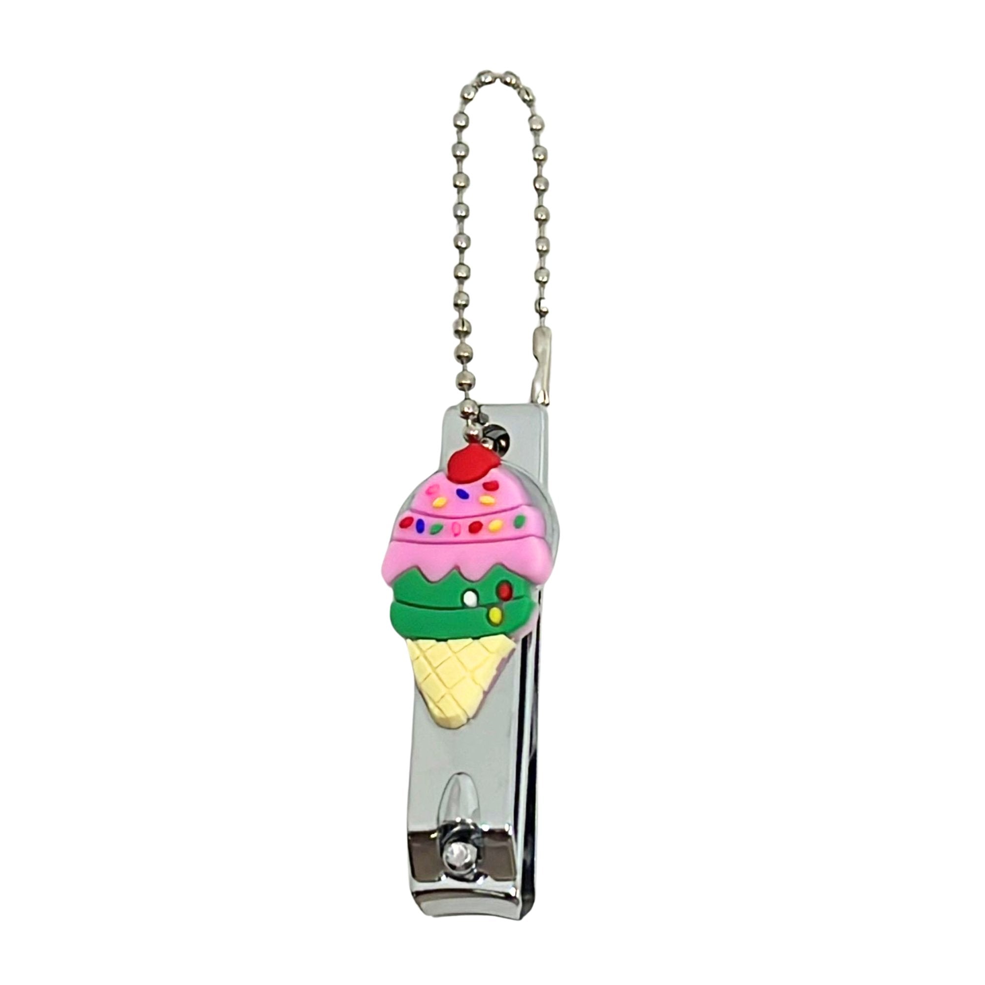 2.1" Stainless Steel Mini Ice Cream Design Nail Clipper : 1 Pack Nail CLippers beauty and personal Nails Tools product image