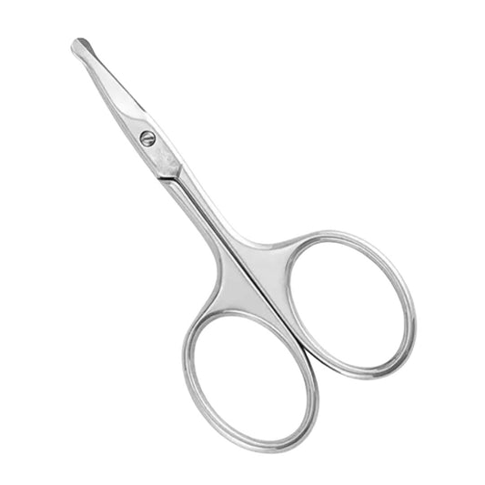 Stainless Steel Rounded Tip Facial Hair Scissors