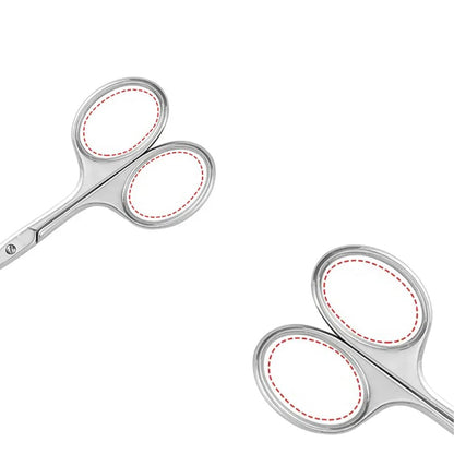 Staimless Steel Rounded Tip Facial Hair Scissors
