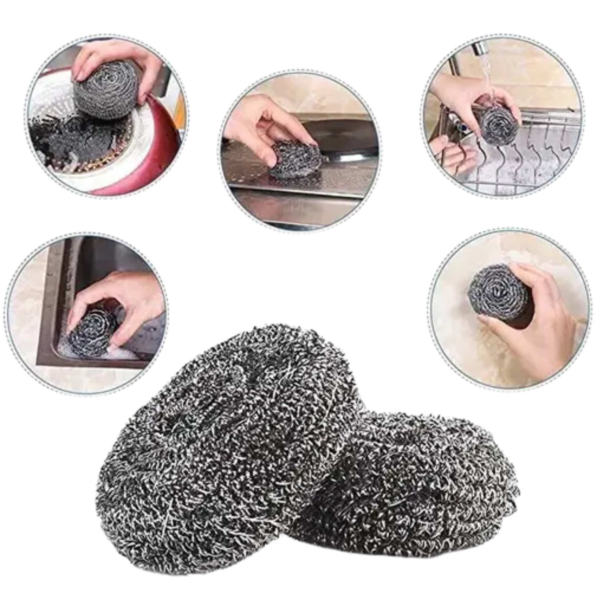 1.25 oz Stainless Steel Scrub: 1 Pack Cleaning Scrubber product image 6