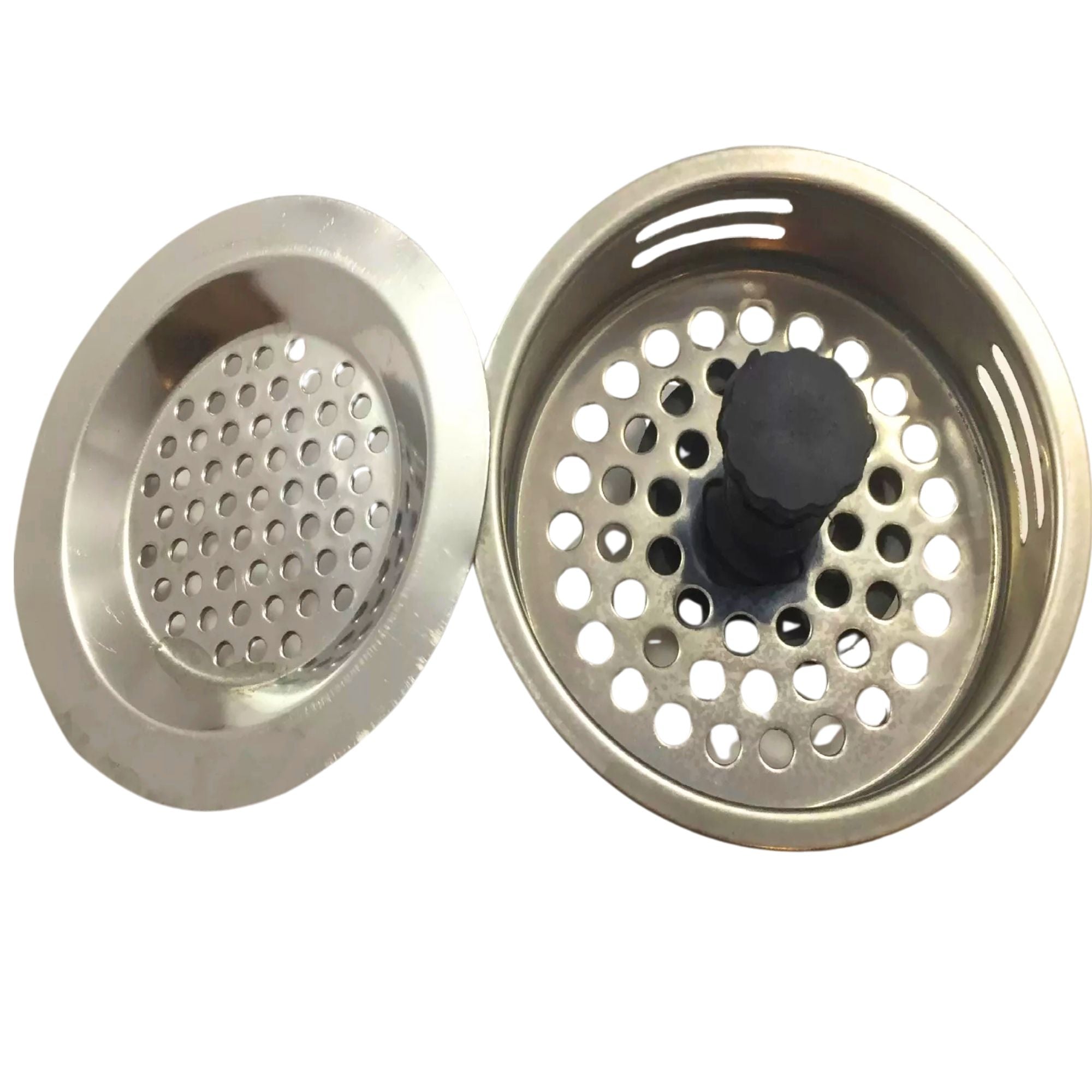 Stainless Steel Sink Strainers Drain Protectors: 2 Pack Drain Covers & Strainers Hardware size and feature image