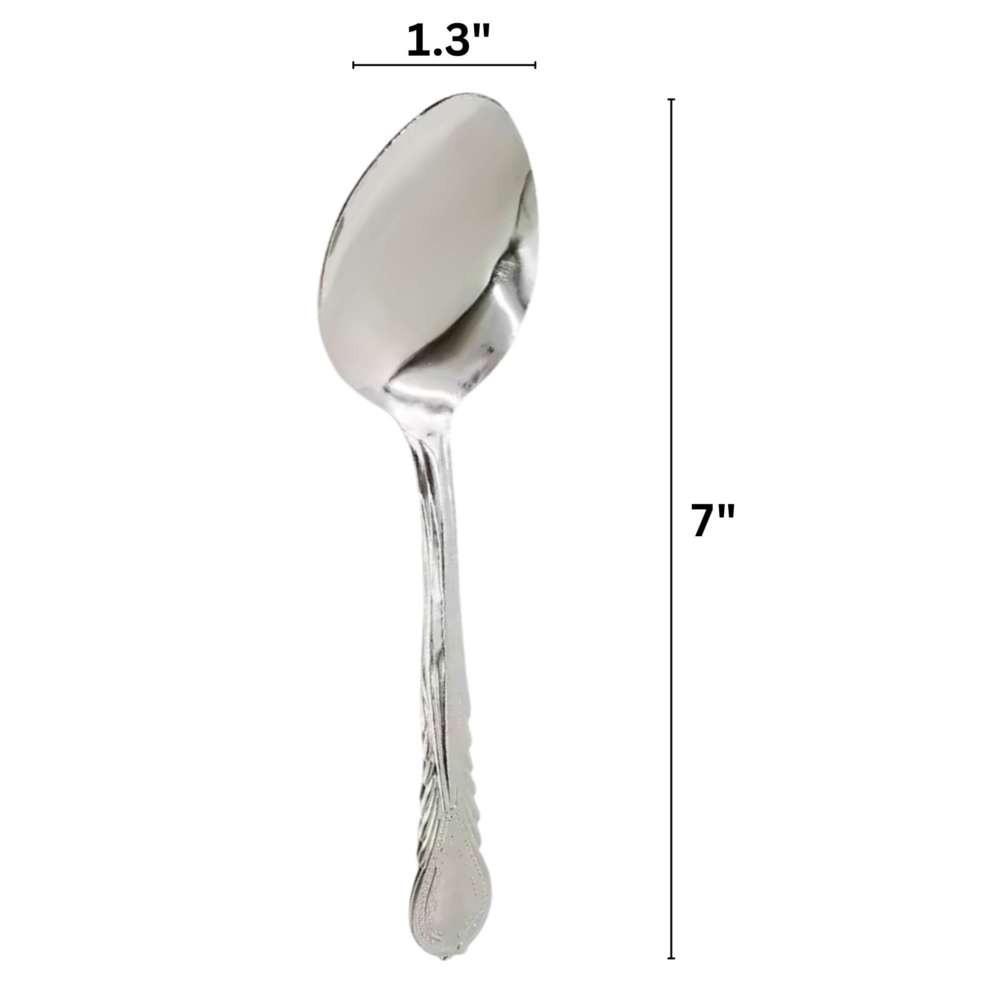 Metal Durable Stainless Steel Table Spoon: 2 Pack Kitchen Tools & Utensils product detail image
