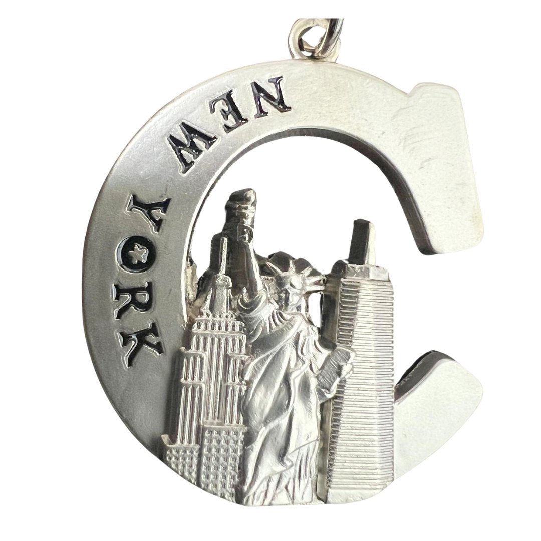 Statue of Liberty New York Keychain Souvenir – with Letter C Keychain, Novelty & Souvenir Catalog product detail image