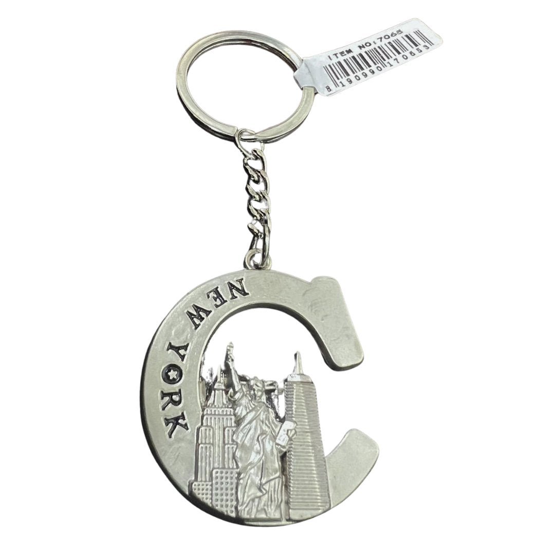Statue of Liberty New York Keychain Souvenir – with Letter C Keychain, Novelty & Souvenir Catalog main product image
