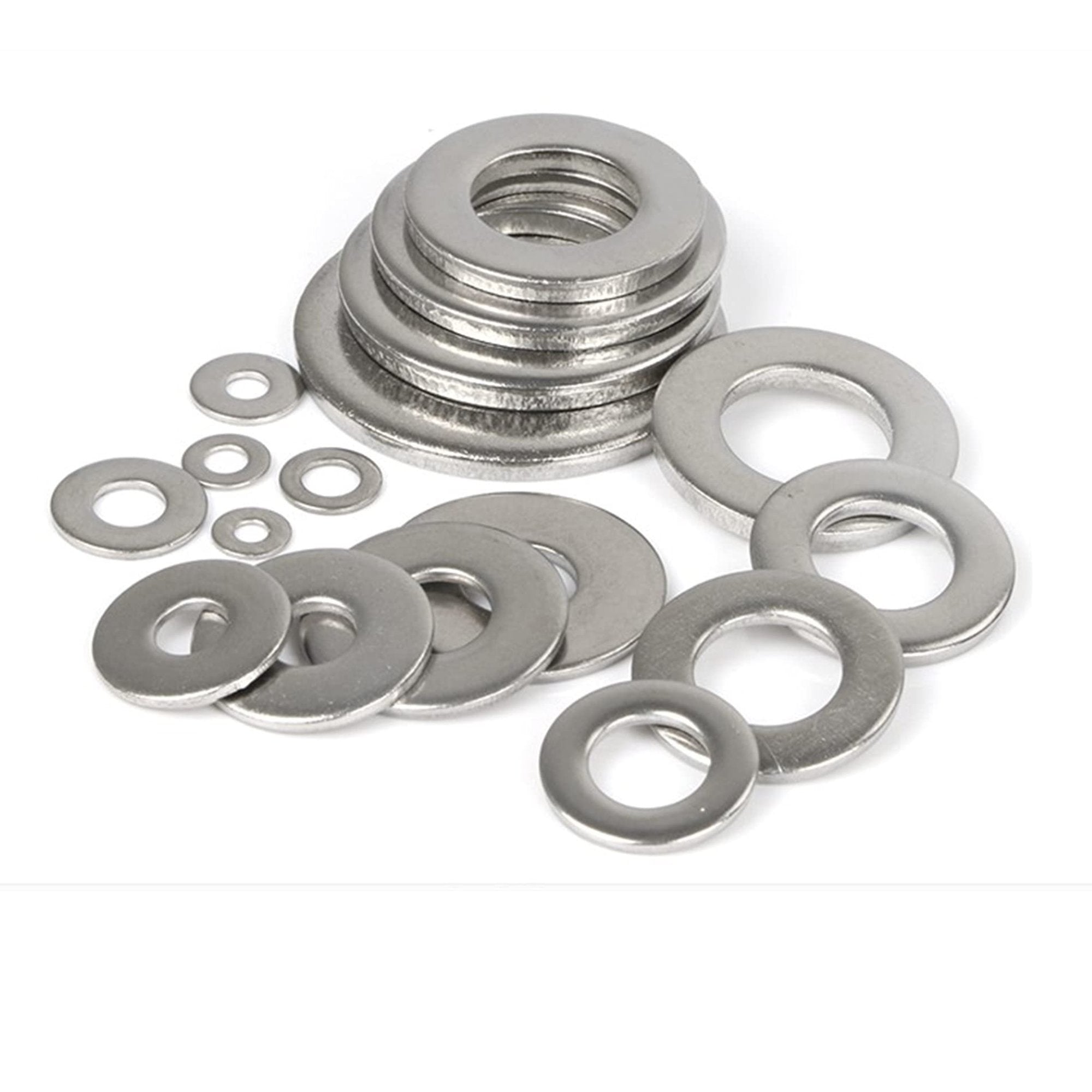 Plain Flat Washers – Steel Gaskets 4 Sizes Home Tools product detail image