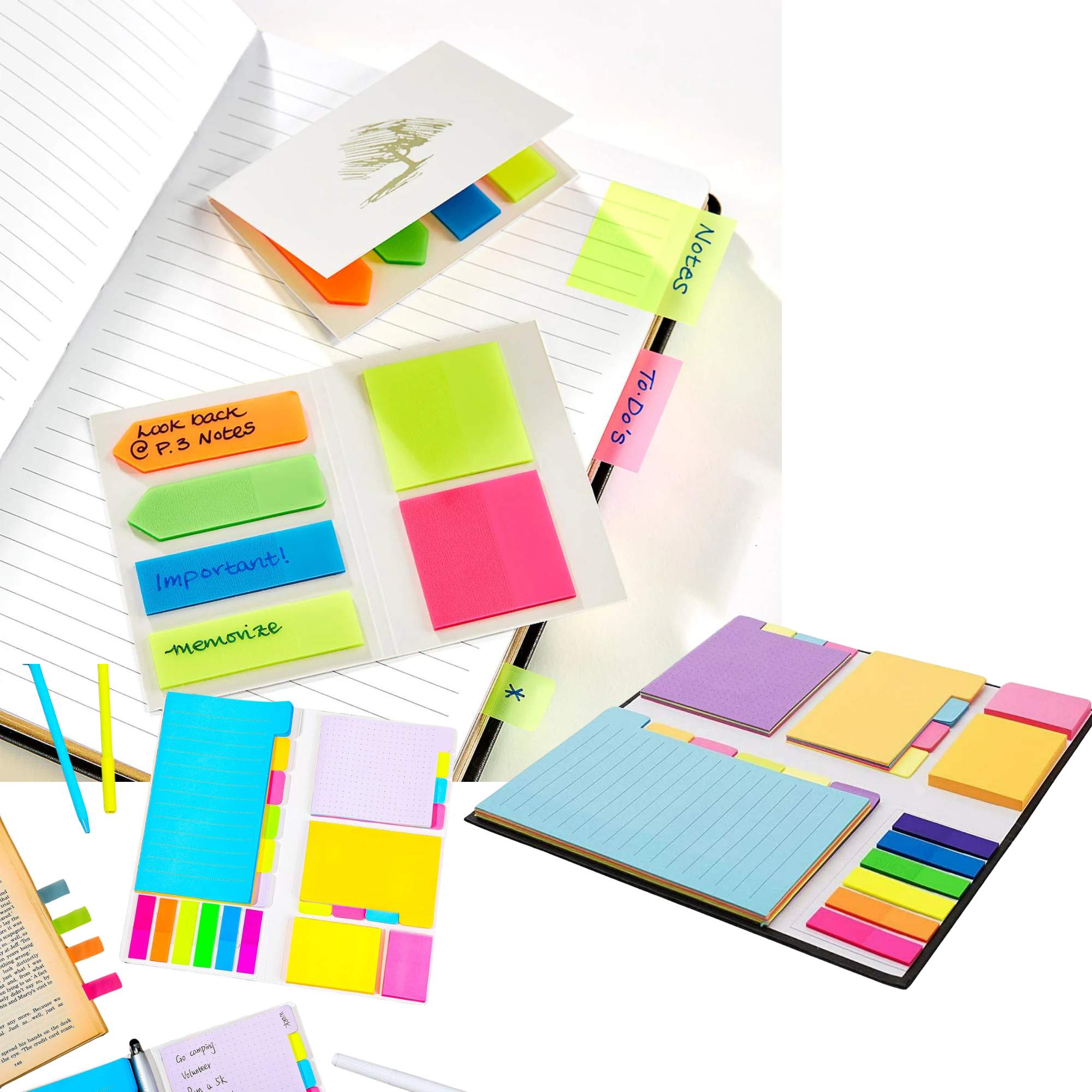 Sticky Notes Set – 325 Sheets lifestyle use image