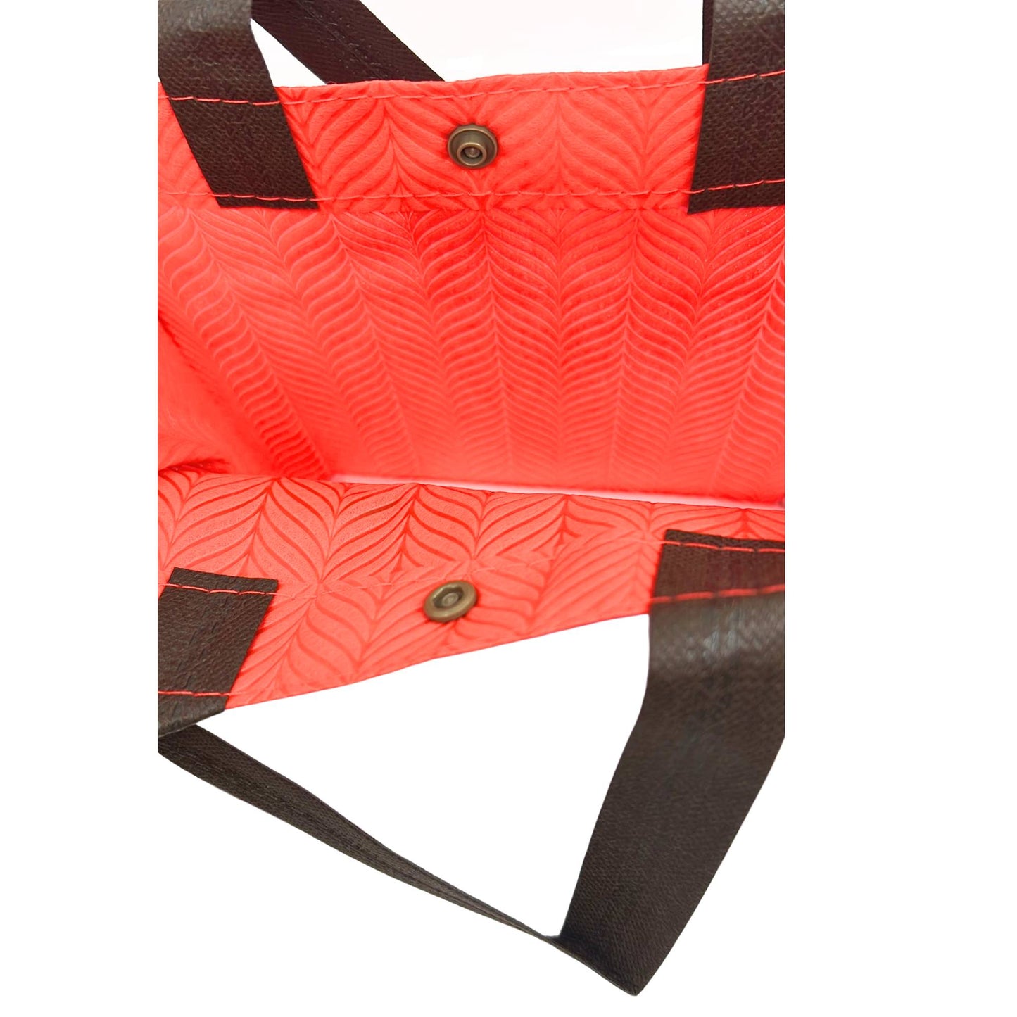 Reusable Fabric Gift Bag with Double Pockets and Safety Button