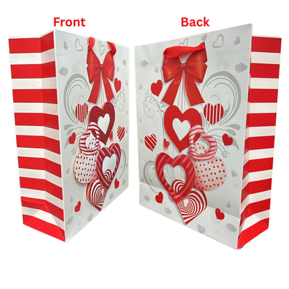Heart Design Valentines Day Gift Bags