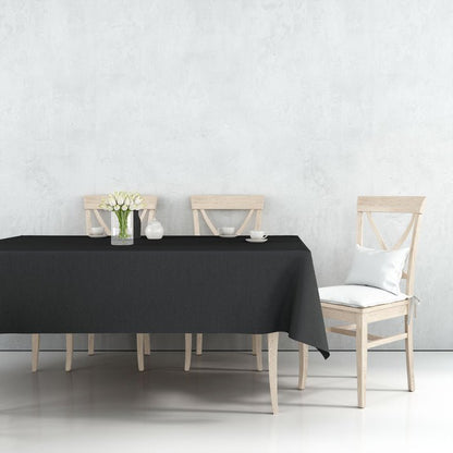 Tablecover Plastic Black Rectangular 