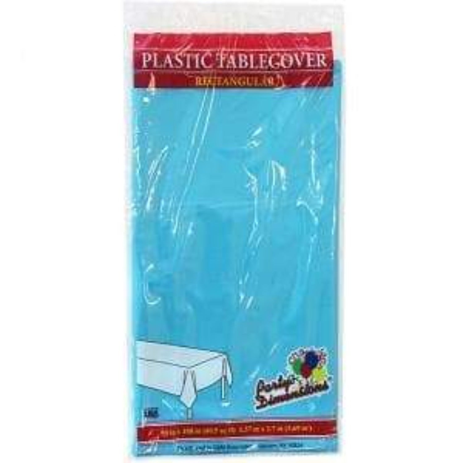 Tablecover Plastic Island Blue Rectangular 54''X108'' 1 Pack Table Cover main product image
