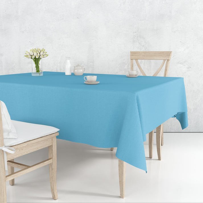Tablecover Plastic Island Blue Rectangular 54''X108'' 1 Pack Table Cover product detail image