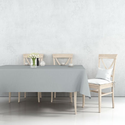 Tablecover Plastic Silver Rectangular 