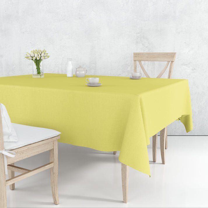Tablecover Plastic Yellow Rectangular 54'' X 108'' 1 Pack Table Cover product detail image