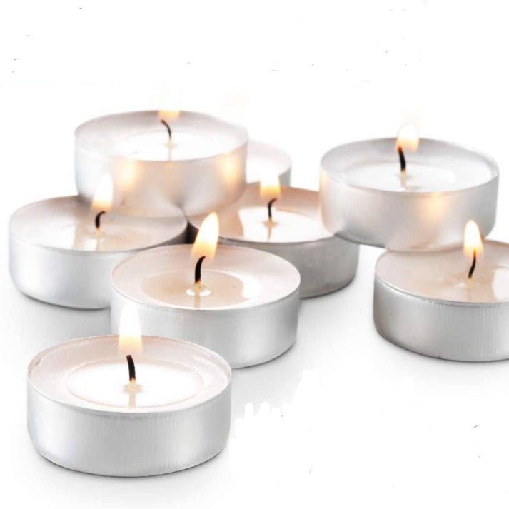 Tealight Candles White Unscented: 8 Pack Unscented Candle main product image