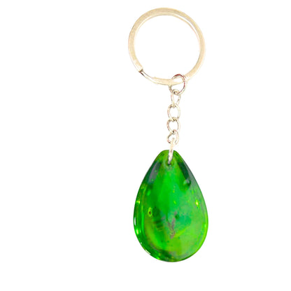 Tear Drop Shape Seashell Inside Keychain – Glowing at Night