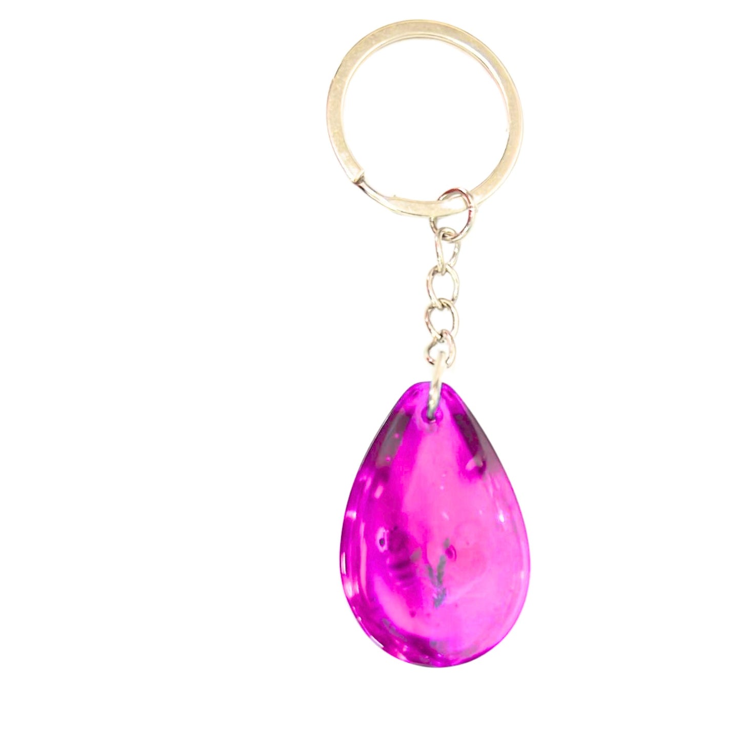 Tear Drop Shape Seashell Inside Keychain – Glowing at Night