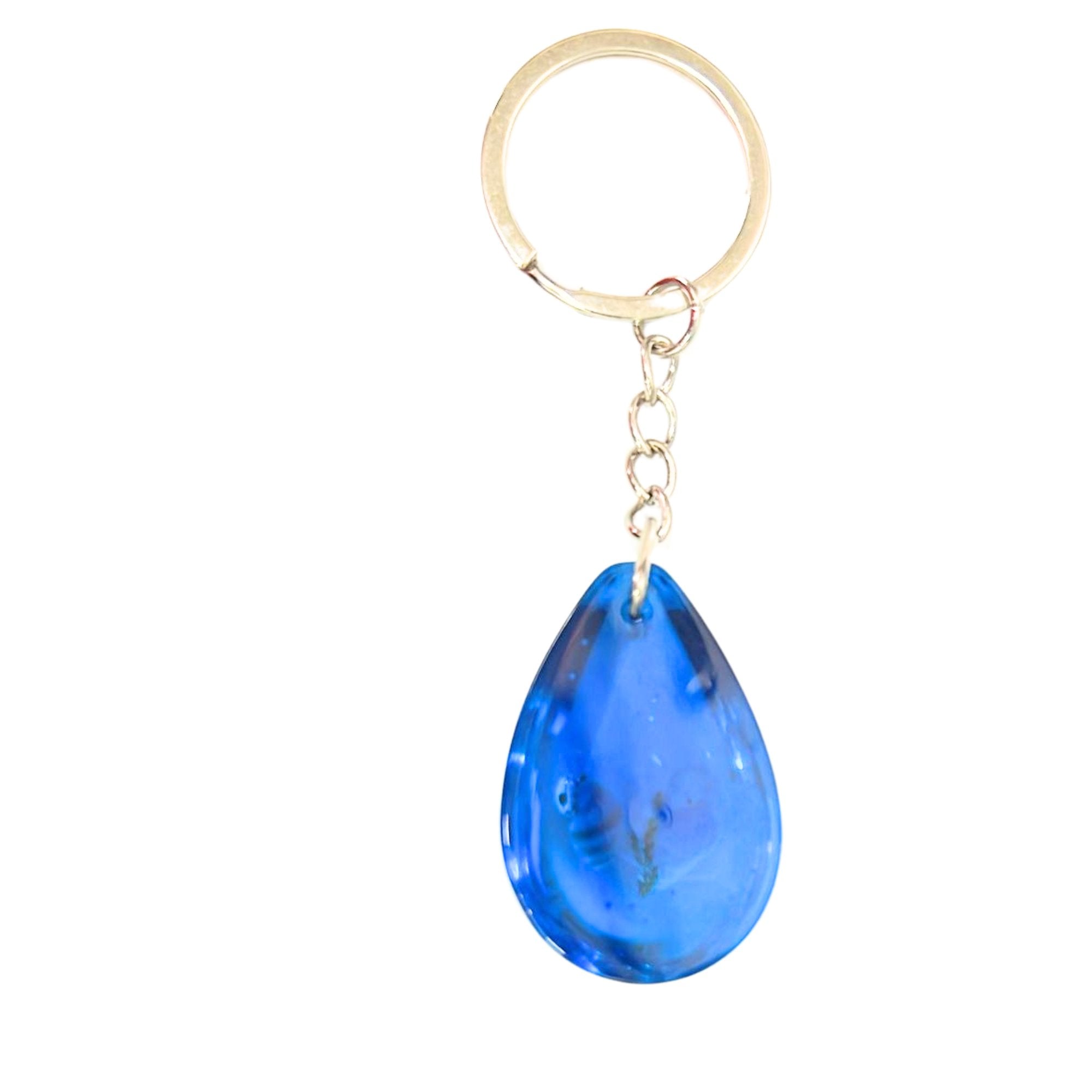 3.75" Tear Drop Shape Seashell Inside Keychain – Glowing at Night: 1 Pack Keychain Novelty & Souvenir Catalog product image