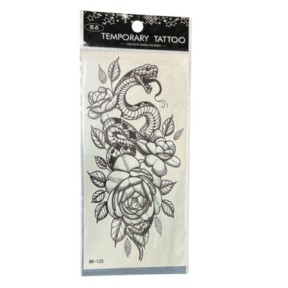Temporary Long-Lasting Tattoo Sticker – Semi-Permanent Black Body Art for Men & Women